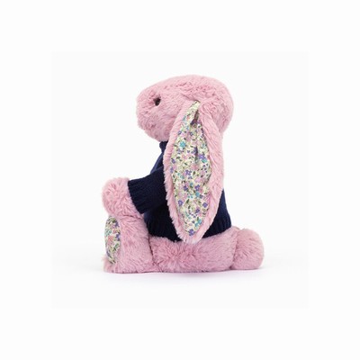 Jellycat Blossom Tulip Konijn with Navy Jumper | WP8164925